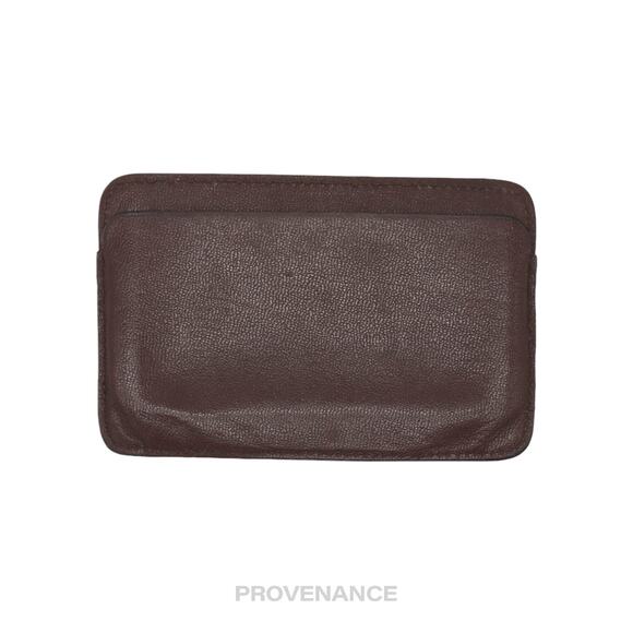 🔴 Gucci G Card Holder Wallet - Brown Leather - Picture 2 of 6